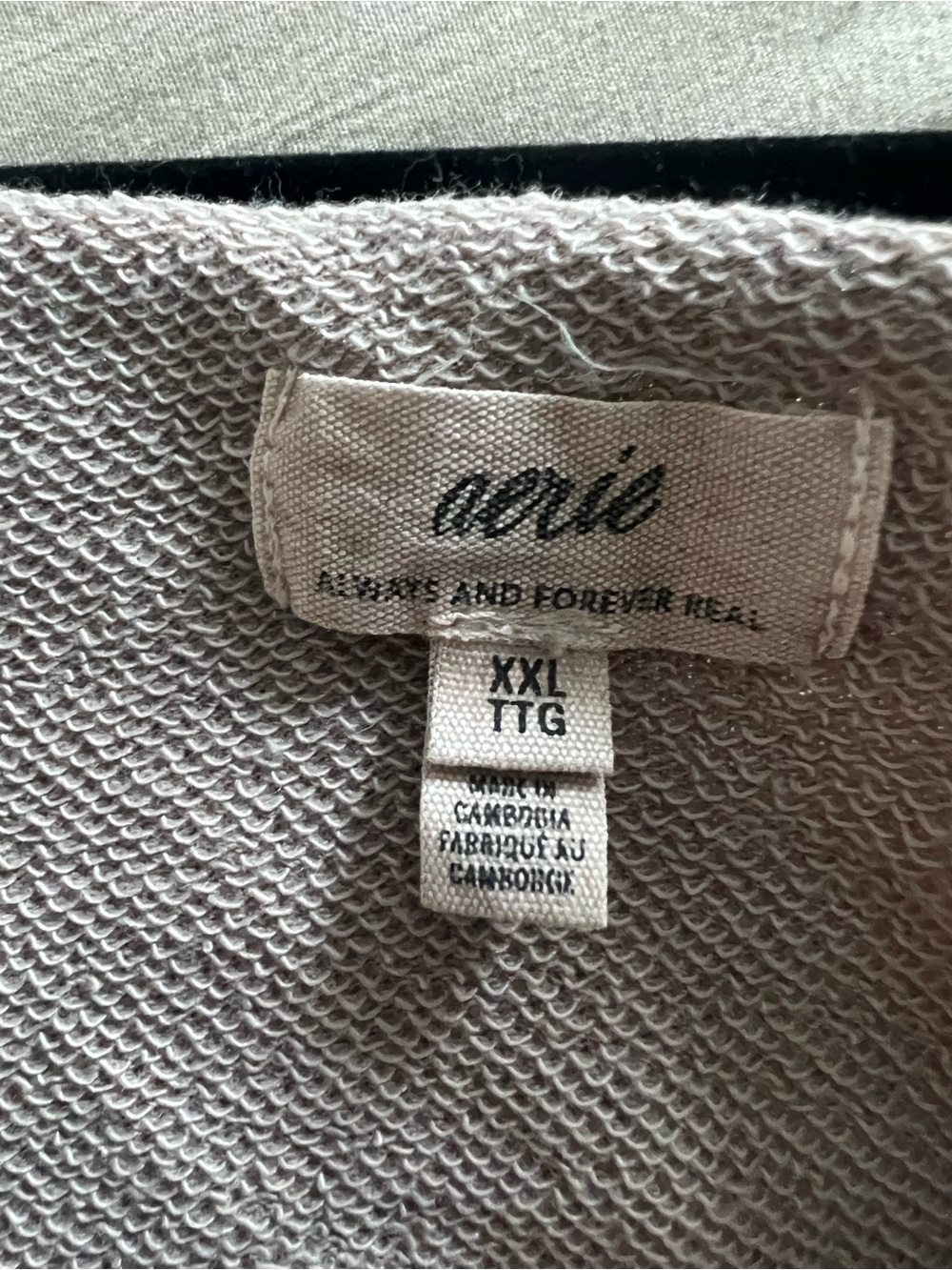 aerie light mauve off the shoulder pullover sweater - Picture 2 of 3